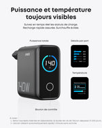 Charger l'image dans la galerie, Chargeur Anker 140W 4 Ports USB-C avec Écran LCD - Charge Rapide GaN