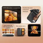 Charger l'image dans la galerie, Friteuse à Air Double Compartiment 8L - Cuisson Simultanée Sans Huile