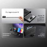 Charger l'image dans la galerie, Kit Clavier et Souris Sans Fil OF-KK500N - Connexion Stable et Frappe Silencieuse