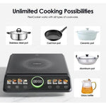 Charger l'image dans la galerie, Plaque Chauffante Céramique Électrique Portable - 2000W avec Contrôle Tactile
