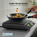 Charger l'image dans la galerie, Plaque Chauffante Céramique Électrique Portable - 2000W avec Contrôle Tactile
