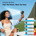 Charger l'image dans la galerie, Ventilateur Portable Sans Pale Rechargeable - Affichage Digital 5 Vitesses
